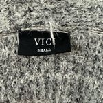 VICI  Cozy‎ Soft Fuzzy Chunky Gray Oversized Cardigan Sweater Small Photo 4