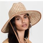 BP  Women's Coastal Cowgirl Woven Straw Hat  Wide Brim with Tie Strap Resort OS Photo 1