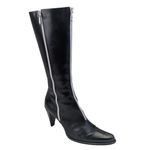 Donald J Pliner Italian Vintage Leather Boots GUC $425 Size 8M S3946 Black Photo 3
