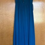 Azazie  Deelia Maternity Bridesmaid Maxi Dress in Neptune Blue Size A10 Photo 8