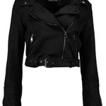 Boohoo Faux Suede Biker Jacket  Photo 0