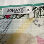 Sohaye By Diners Womens Printed Tunic Kurta L Multicolor Cotton Linen Blend 14 Red Size L Photo 4