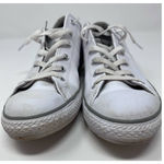 Converse  All Star Junior Leather Sneaker Size 6 Blue Spots on‎ Left Side in Pic. Photo 2
