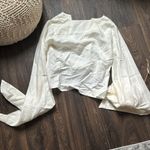 Cult Gaia  Amy V-Neck Long Sleeved Top Photo 3