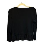 Rebecca Taylor  Blouse Women's Size XS Extra Small Lace‎ Office Black Photo 1