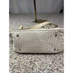 Brahmin Women's Off White Crocodile-Embossed Shoulder Bag Large Photo 8
