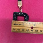 Initial R Black Crystal Keychain purse charm Accessory NIP Photo 3