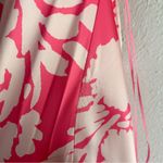Bardot  Malinda Slip Dress Pink Abstract Back Tie Pink White Sz XL US 10 Photo 7