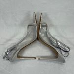 Nine West  Slingback Heels Rhinestone Pointed Toe Stiletto Silver‎ 10.5M Photo 7