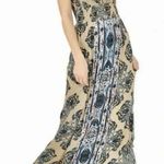 Free People  That Moment Maxi Slip Dress Blue Combo Size XS Photo 0