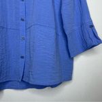 Habitat Express Solid Hidden Pocket Swing Shirt in Cornflower Size Medium Photo 7