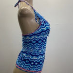 Hobie  Size Medium Tie Dye Fringe Tankini with Attached Bra. New Without Tags Photo 2