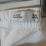 J. Jill White High Rise Straight Leg Crop Jeans Size 20R Photo 6