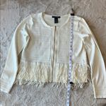 Grace Elements  Cream Sweater‎ with Fringe Photo 4