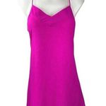 The Impeccable Pig  Pink Halter Strappy Bag V Neck Sleeveless A Line Mini Dress S Photo 0