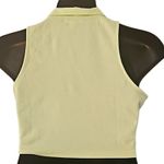 Abound NWOT  Women’s Pastel Neon Green Polo Collar Short Sleeve Crop Top Large Photo 4