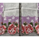 NWT Vintage Bonart Queen Size Beauty Woman's Handkerchief 15" Floral 50's Photo 4