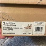 Free People  Cream Ankle Booties Photo 8