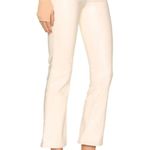 MOTHER DENIM The Insider Ankle Faux Leather Jeans Egret Beige/White Size 28 NEW White Photo 5