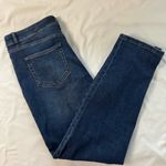 J.Jill High Rise Straight Leg Jeans Size 14 Stretch Whisker Casual Dark Wash Photo 1