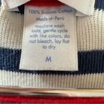 Lake Pajamas Breton Stripes 3/4 Sleeve Mini Dress Navy Blue White Medium M Photo 5