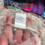 Kontrol  Romantic Cottagecore Fairy Top Womens XL Pink Sheer‎ Lined Puff Sleeve Photo 8