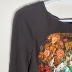 Teri Jon by Rickie Freeman scuba flutter floral midi dress size 10 Photo 3