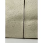 Kate Spade  Cream Wellesley Ostrich Embossed‎ Leather Tote Shoulder Handbag Purse Photo 7