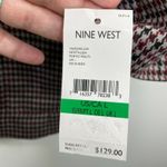 Nine West Womens Red Houndstooth Suit Jacket Blazer Size L NWT Career Office Photo 3