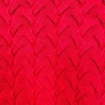 Lands' End  Drifter Bright Red Long Sleeve Cable knit Sweater Fisherman Cabin Med Photo 4