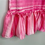 Trina Turk  Zuri 2 Dress Women's Small Pink White Stripe Sleeveless Mini Photo 4