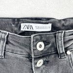 ZARA  Jeans Women Size 6 Dark Wash High Waisted Button Fly Skinny Black 5 Pocket Photo 1