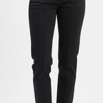 Everlane Women's Black Cotton Blend Cropped Straight Leg Pants Size 2R Photo 0