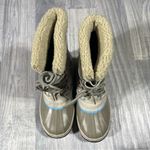 Sorel Grey, Biege, Light Blue and Black Fur-Lined Boots; 8 Women’s Photo 10