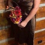 Sl Fashion Brown Silky Bridesmaid Dress Photo 0