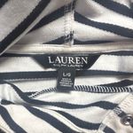 Ralph Lauren Black Label Striped Hoodie Sweatshirt White Nautical Silver Buttons Photo 3