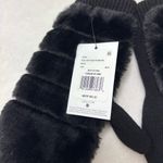 UGG  Luxe BLACK FAUX FUR FUZZY WOOL BLEND MITTENS WITH SHERPA LINING size L/XL Photo 1