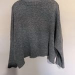 World Market Ribbed Knit Funnel Neck Boxy Sweater Gray Size undefined Photo 5