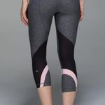 Lululemon Run Inspire Crops Cropped Leggings Pink Grey Gray Small 6 Photo 1