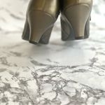 Easy Street  Booties Pewter Faux Leather Snake Embossed Strap 7.5 Shootie Chic Photo 5