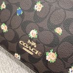 Coach Jes Baguette In Signature Canvas With Vintage Mini Rose Print C6823 Photo 3