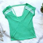 Ecko Red Womens  Slub V Neck Knit Top - Sz S Photo 1