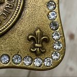 Head SISI AMBER United States of America Indian Rhinestone Brass Belt Buckle Photo 7