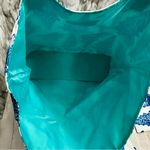 Estée Lauder X Lilly Pulitzer Blue White Seashell Nylon Tote Bag And Make Up Bag Photo 15