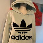 Adidas  Womens Trefoil Baby Blue Hoodie 90s Style Size S small String Missing Photo 1