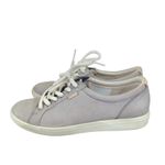 Ecco Women's Soft 7 Sneaker Gray Leather Casual Comfort Shoes 8 Photo 1