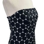 The Limited  Fit & Flare Tube Dress Polka Dots Size 6 Black White Photo 3