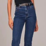 Abercrombie & Fitch Abercrombie Fitch The Ankle Straight Ultra High Rise Jeans Dark Wash Size 25 S Photo 0