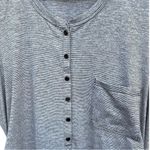 Athleta EUC  Microstripe Henley Maxi Dress Size 1X Photo 2