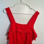 J.Crew  Factory Boxy Tank Top Warm Cerise Red Photo 8